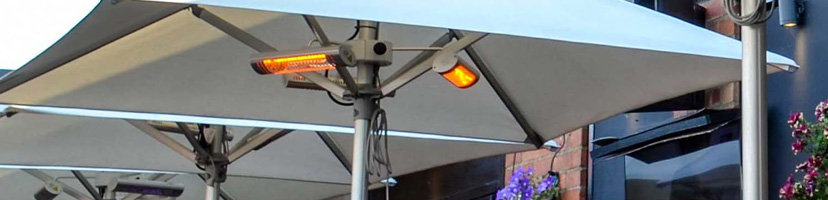 parasol patio heater heaters mobile banner image